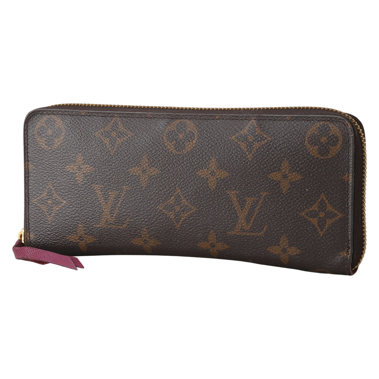 LOUIS VUITTON(USED)루이비통 M60742 모노그램 클레망스 지퍼 장지갑